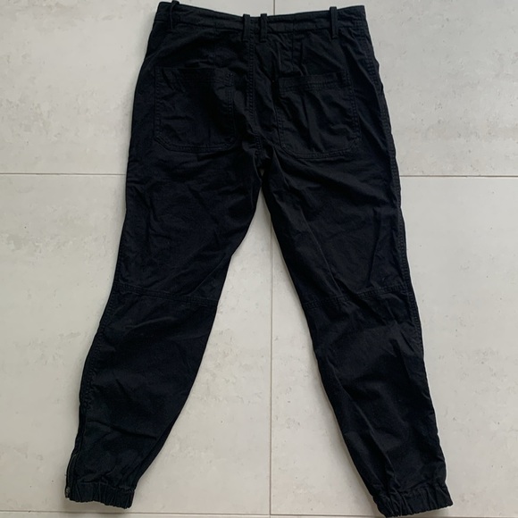 NWOT Quince black organic cotton utility joggers zip ankle size 4 hiking pants - Picture 9 of 11